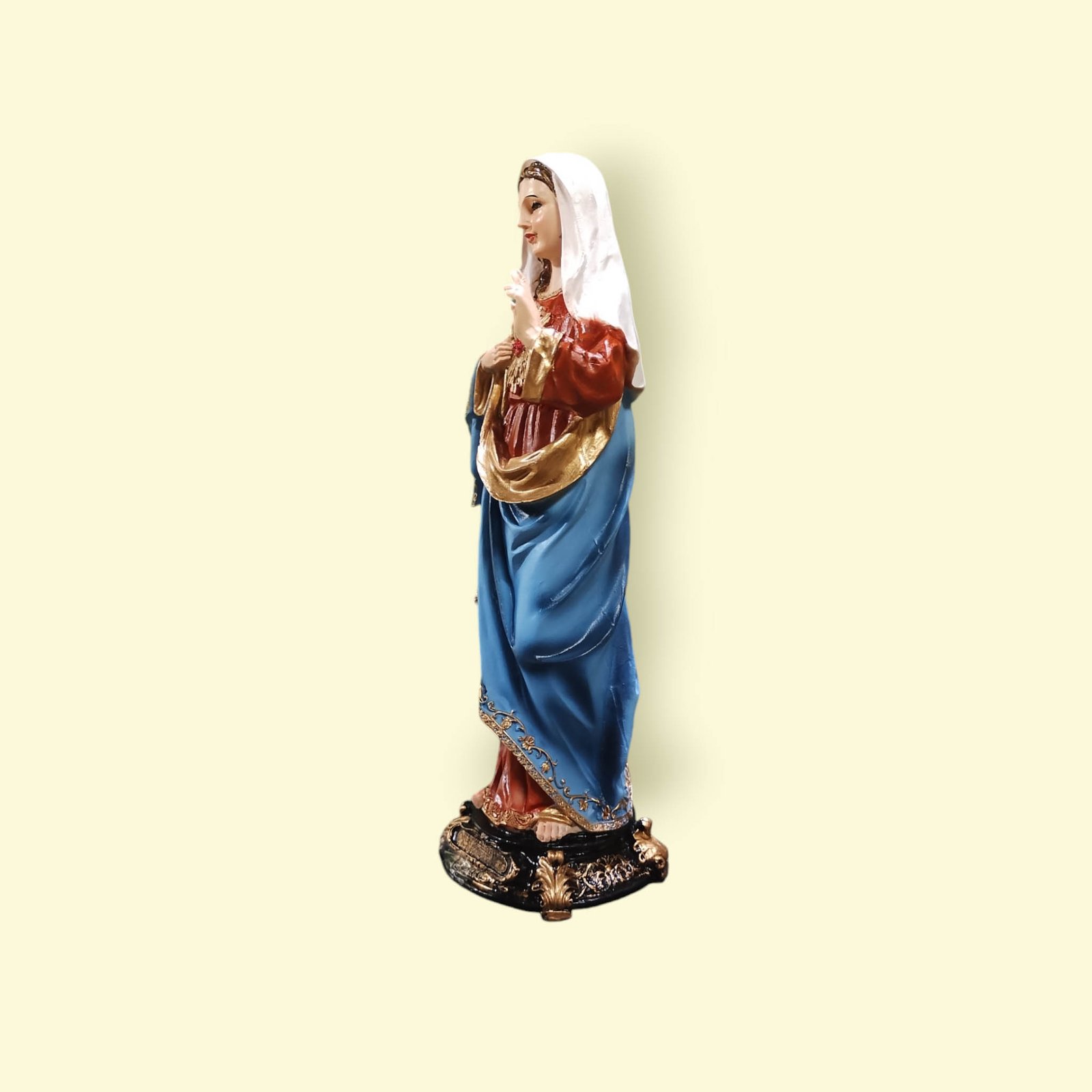 Virgen Sagrado Corazón de María de Resina de 30 cm - Imagen 10