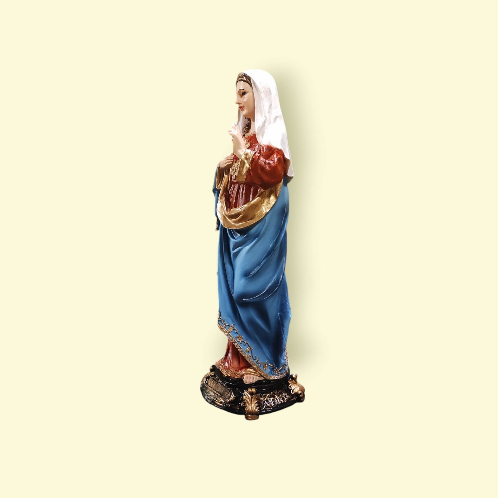 Virgen Sagrado Corazón de María de Resina de 30 cm - Imagen 8
