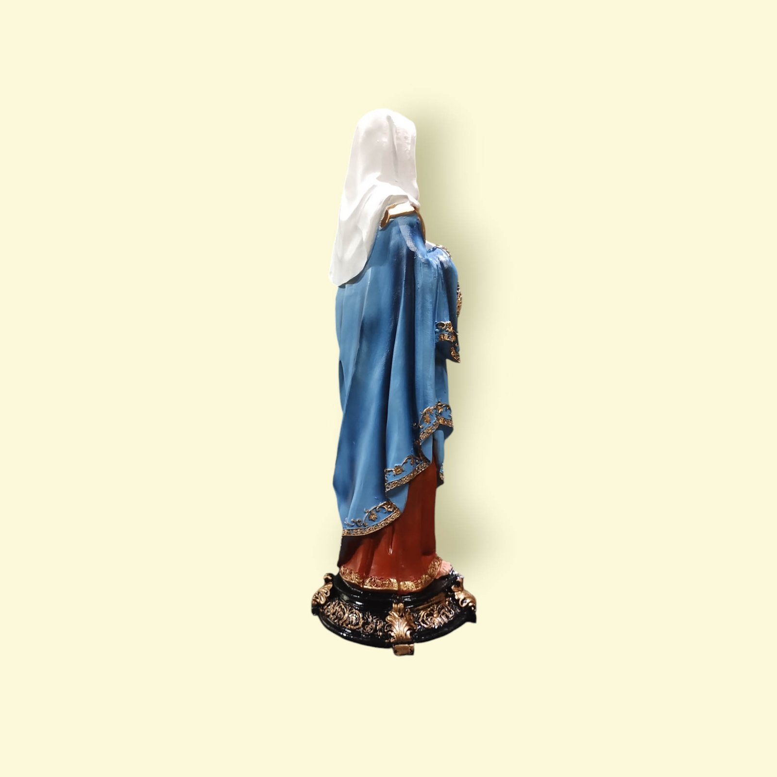 Virgen Sagrado Corazón de María de Resina de 30 cm - Imagen 4