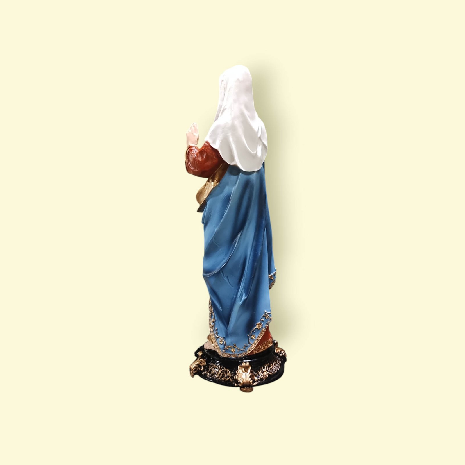 Virgen Sagrado Corazón de María de Resina de 30 cm - Imagen 3