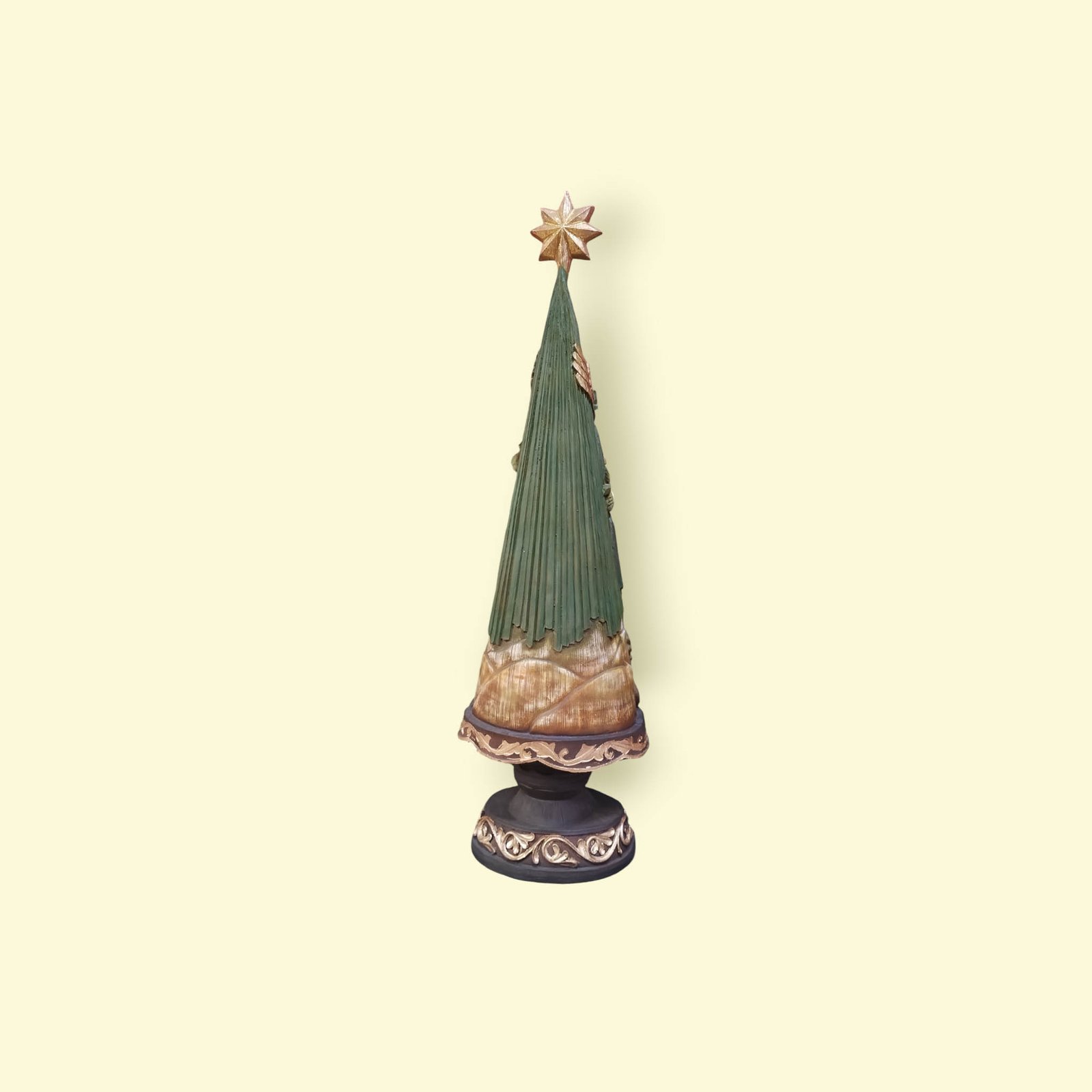 Nacimiento en Árbol de Navidad: Decoración con Árbol de Resina de 75 cm - Imagen 4