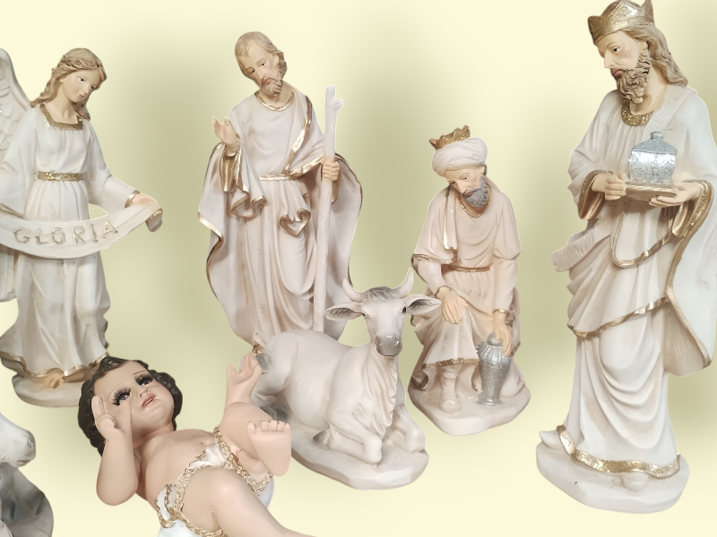 Nacimiento Elegante de Resina Natural: Un Toque Especial para Tu Navidad - Imagen 3
