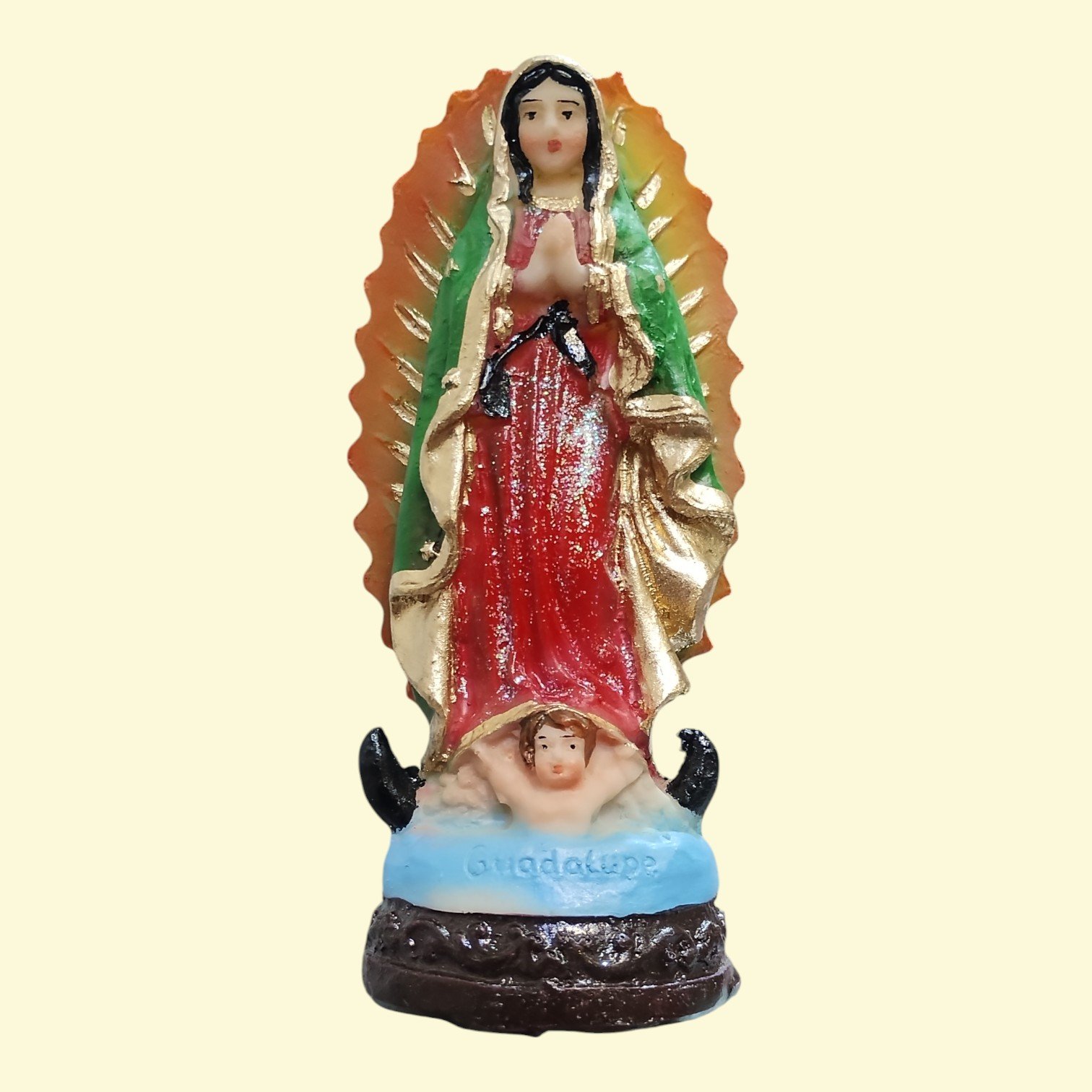 Virgen de Guadalupe de 10 cm de Altura
