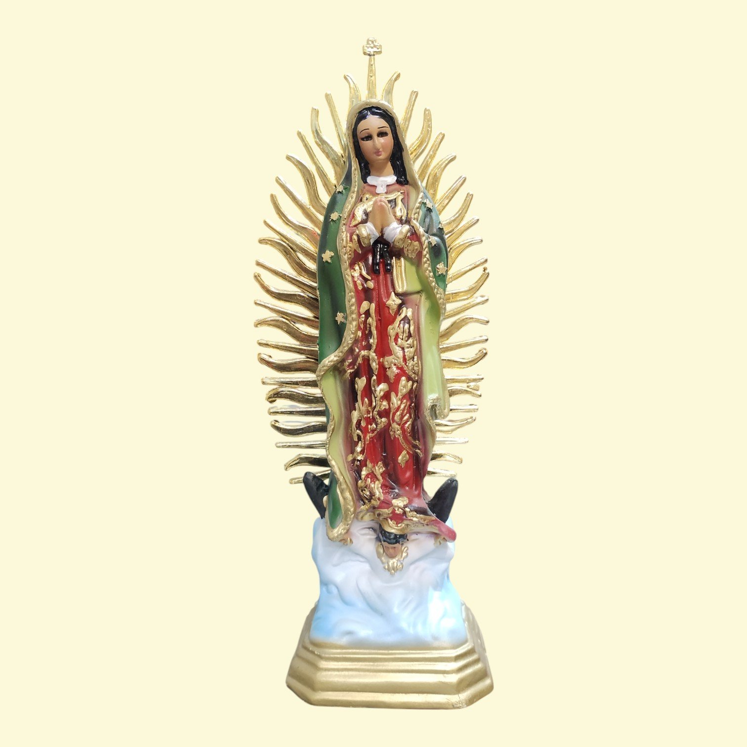 Virgen de Guadalupe de 30 cm en Resina