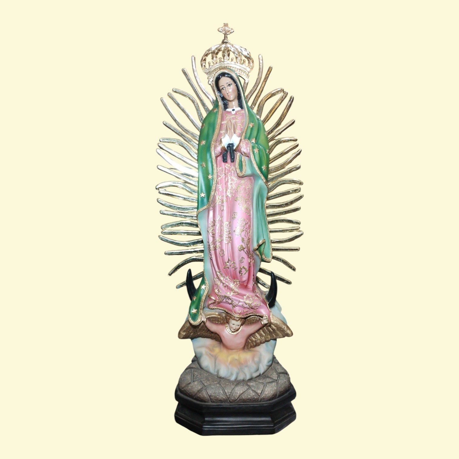 Virgen de Guadalupe de 90 cm: Una Joya de Resina