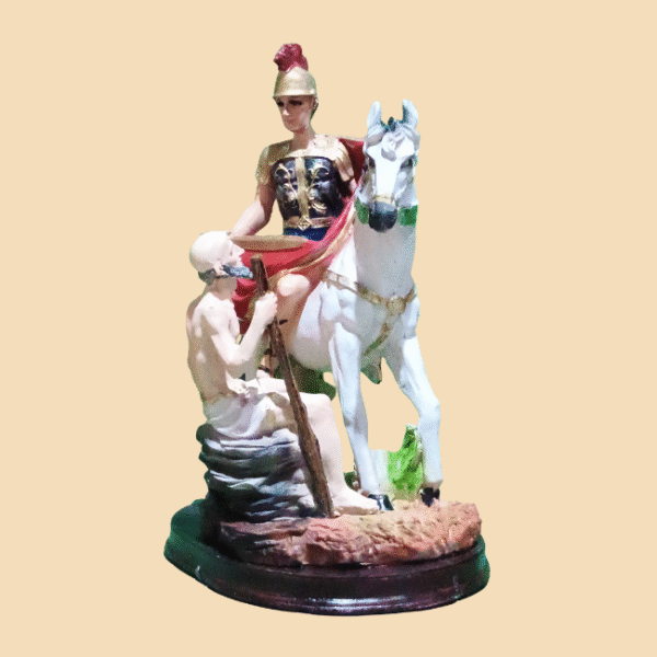 San Martín Caballero de Resina 35 cm