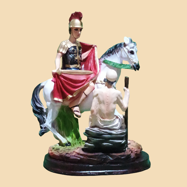 San Martín Caballero de Resina 35 cm - Imagen 2